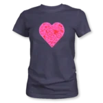 Bike Sweetheart Ladies Cycling T-Shirt Navy - BikeMessenger